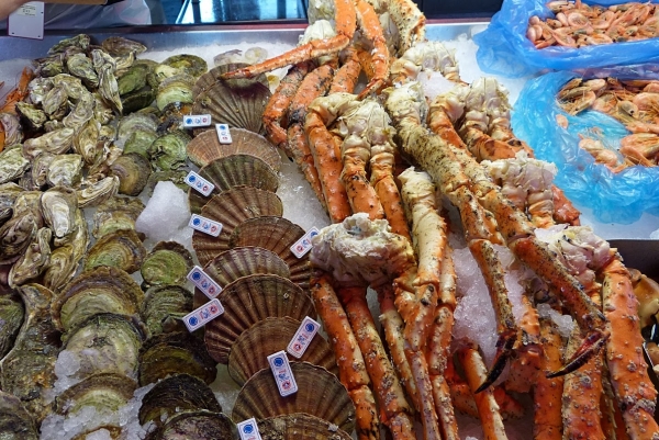 Zdjęcie z Norwegii - łakocie morskie na Fisketorget