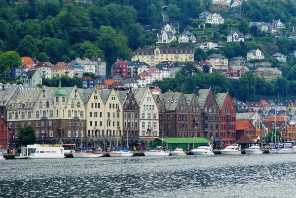 Zdjęcie z Norwegii - piękne panoramki miejskie Bergen