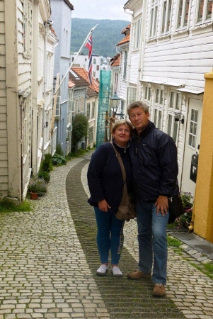 Zdjęcie z Norwegii - pozdrowionka z urokliwej uliczki Knøsesmauet