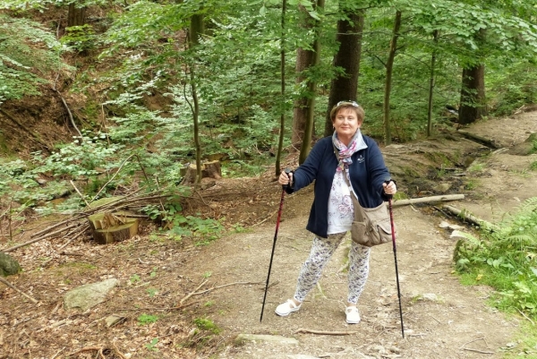 Zdjęcie z Polski - do zamku idzie się sporo pod górę, ale w baaardzo przyjemnych okolicznościach przyrody