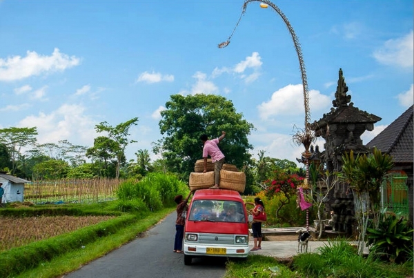 Zdjęcie z Indonezji - Na balijskiej wsi