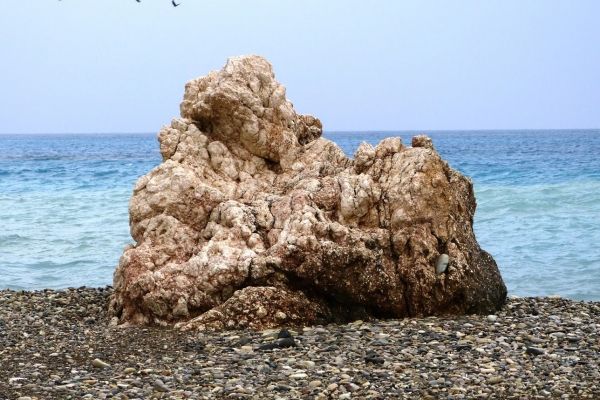 Zdjęcie z Cypru - kamienista plaża Afrodyty