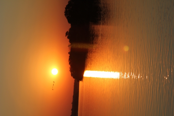 Zdjęcie z Namibii - zachod slonca nad Zambezi