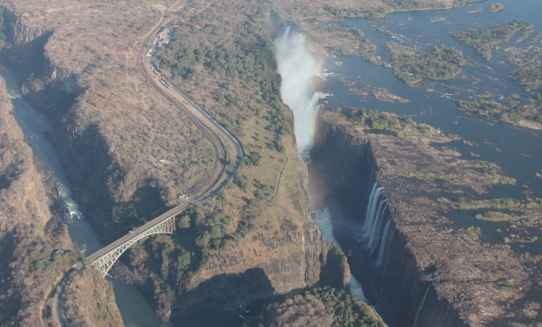 Zdjęcie z Namibii - lot nad wodospadami Wiktorii