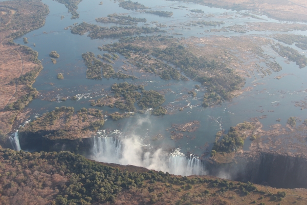 Zdjęcie z Namibii - lot nad wodospadami Wiktorii
