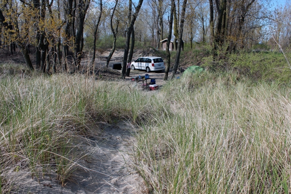 Zdjęcie z Kanady - Nasz biwak w parku Long Point Provincial Park
