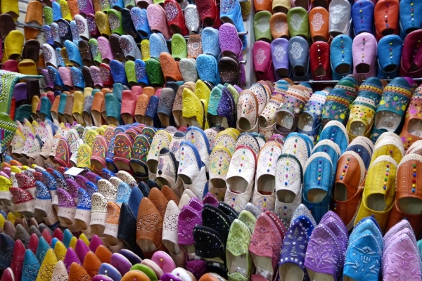 Zdjęcie z Maroka - babouche, czyli marokańskie papusze - do wyboru do koloru....