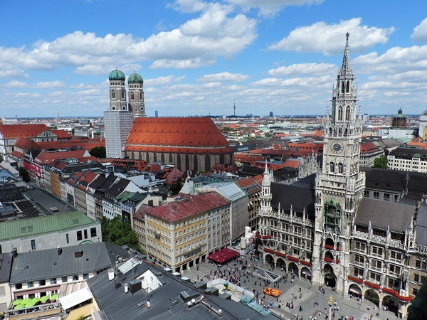 Zdjęcie z Niemiec - Monachium - widok z wieży Starego Piotra