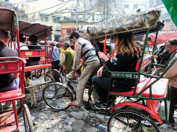 Zdjęcie z Indii - Stare Delhi - okolica Meczetu Piątkowego.