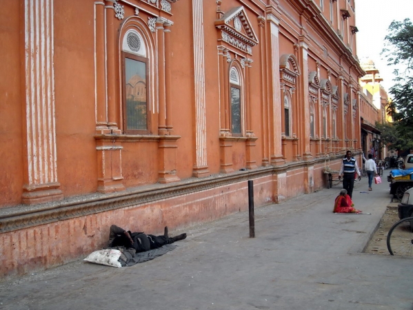 Zdjęcie z Indii - Jaipur - pod Pałacem Wiatrów.