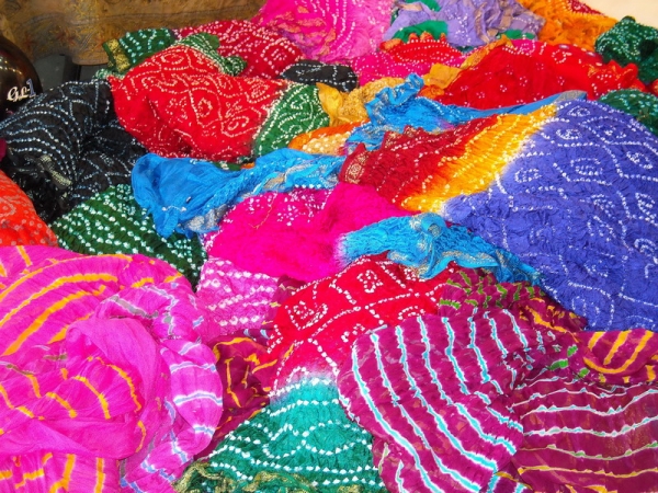Zdjęcie z Indii - Jaipur - butik z ciuchami.