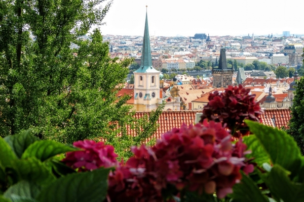 Zdjęcie z Czech - widoki z Hradczan na Malą Stranę