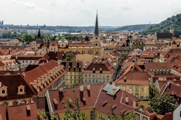 Zdjęcie z Czech - dachy Malej Strany