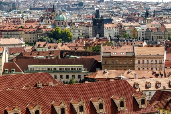 Zdjęcie z Czech - widok na niemiłosiernie zatłoczony Most Karola