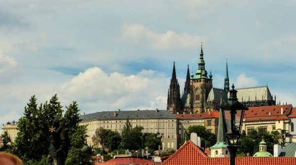Zdjęcie z Czech - widok z mostu na Hradczany i katedrę św. Wita