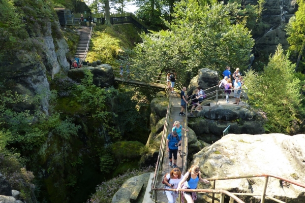 Zdjęcie z Niemiec - spacerkiem przez skałki Bastei