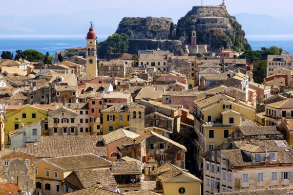 Zdjęcie z Grecji - widok na Corfu Town