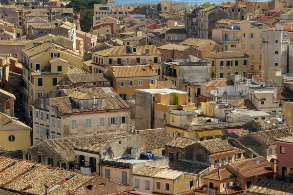 Zdjęcie z Grecji - weneckie dachy Corfu