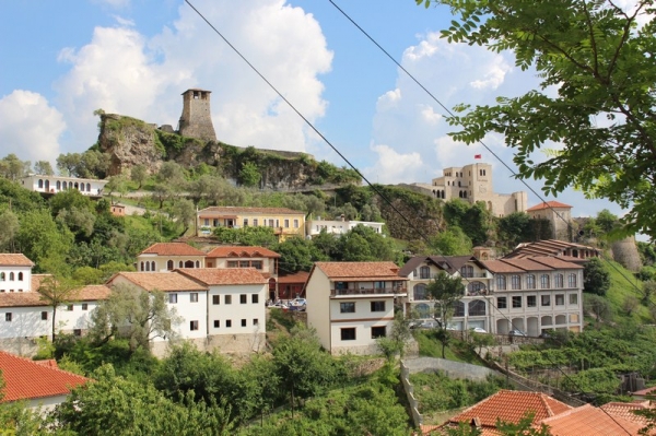 Zdjęcie z Albanii - Widok na najważniejszą część miasta Kruja