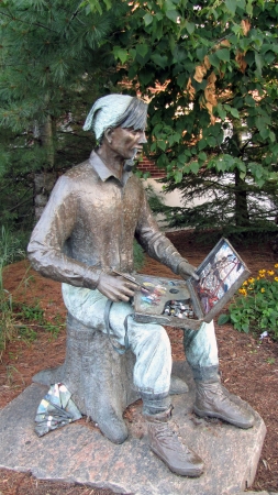 Zdjęcie z Kanady - Huntsville, Ontario. Statua Toma Thomsona