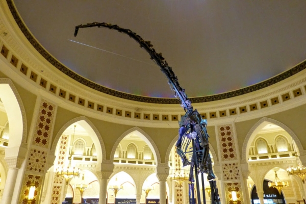 Zdjęcie z Zjednoczonych Emiratów Arabskich - "Dubai Dino" zdobiący jedną z licznych galerii w Dubai Mall