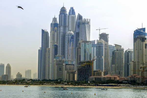 Zdjęcie z Zjednoczonych Emiratów Arabskich - widok na Marinę z drugiej strony