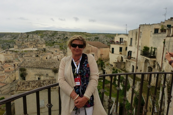 Zdjęcie z Włoch - Matera... na jednym z wielu tarasików widokowych