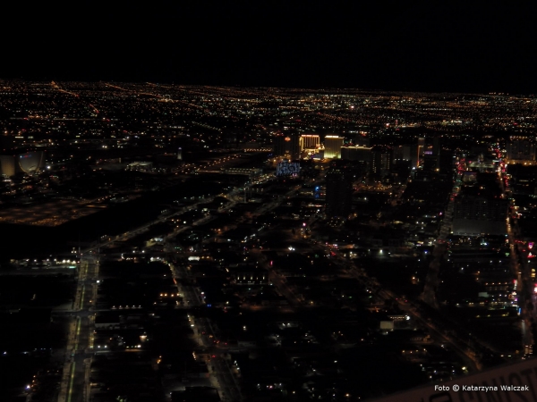 Zdjęcie ze Stanów Zjednoczonych - Widok Las Vegas nocą
