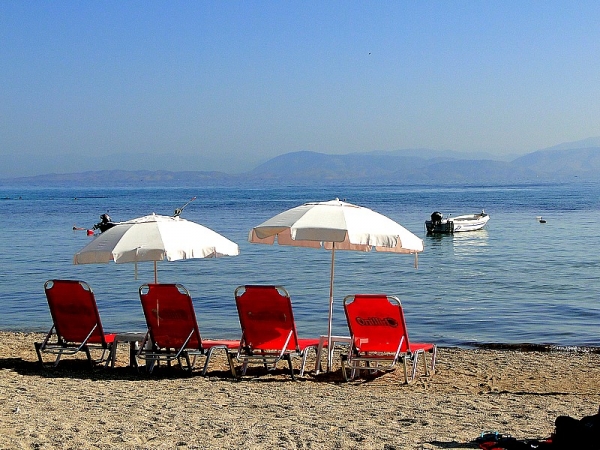 Zdjęcie z Grecji - Plaża w Moraitika.