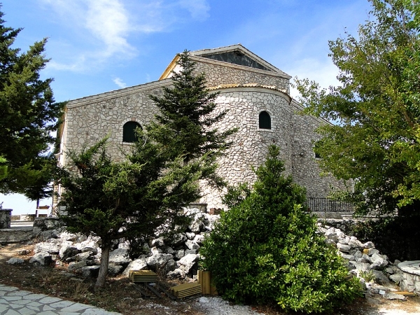 Zdjęcie z Grecji - Klasztor na górze Pantokrator.