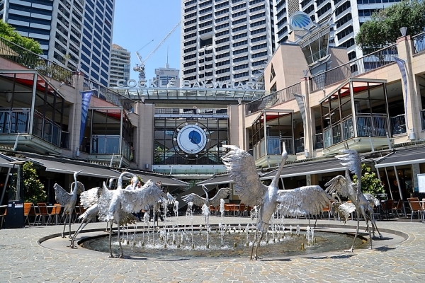Zdjęcie z Australii - Fontanna w Darling Harbour
