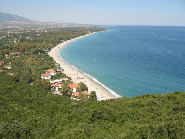 Zdjęcie z Grecji - widok  z zamku Platamonas