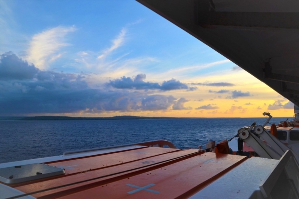 Zdjęcie z Vanuatu - Widok z balkonu naszej kabiny