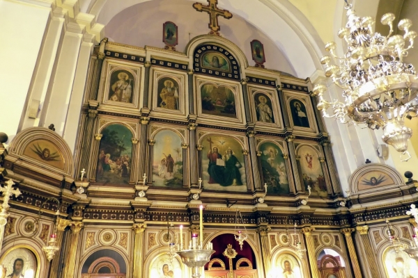Zdjęcie z Czarnogóry - ikonostas w Cerkwii sw. Łukasza
