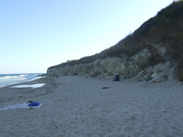 Zdjęcie z Bułgarii - końcowy klif plaży