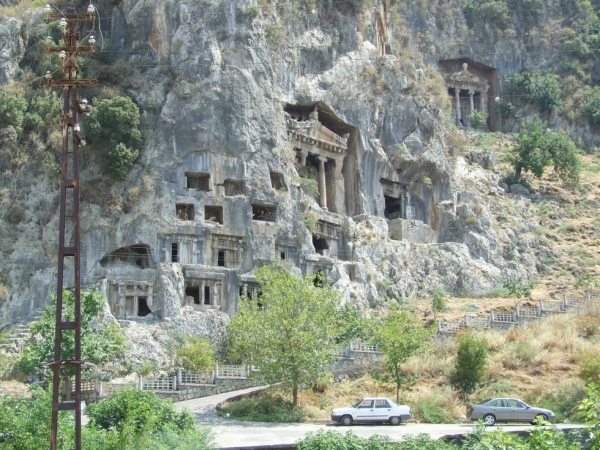 Zdjęcie z Turcji - Dalyan -grobowce