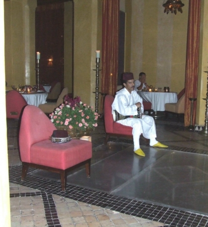 Zdjęcie z Maroka - w restauracji w Marakeszu