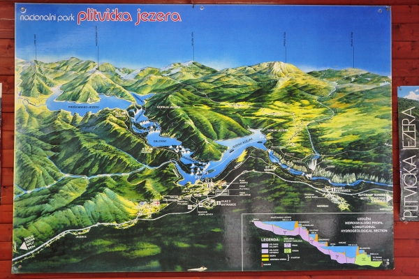 Zdjęcie z Chorwacji - MAPA JEZIOR PLITWICKICH