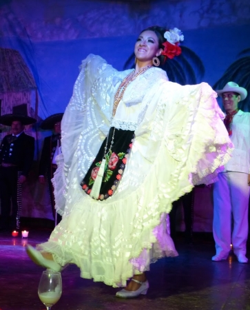 Zdjęcie z Meksyku - balet Folklorico; każdy taniec reprezentuje inny region w Meksyku
