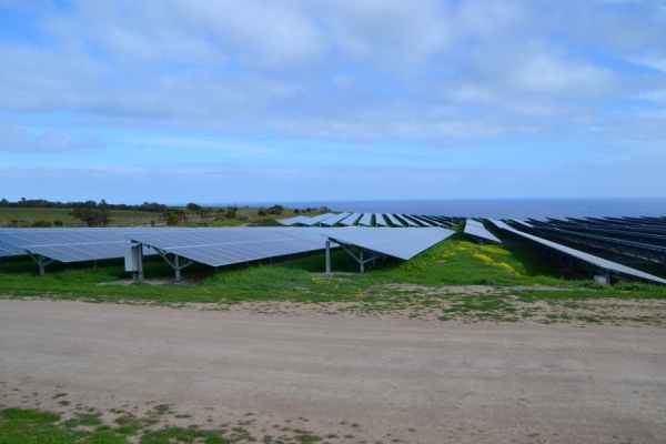 Zdjęcie z Australii - Elektrownia sloneczna przy odsalarni soli