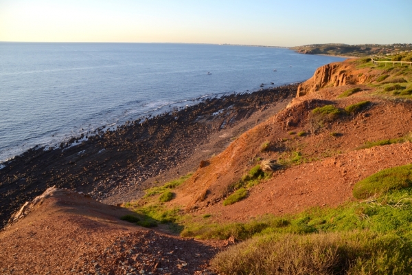Zdjęcie z Australii - Klify Hallett Cove w swietle zachodzacego slonca