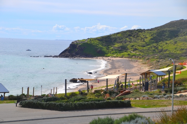 Zdjęcie z Australii - Plaza Hallett Cove Beach i klif Black Point