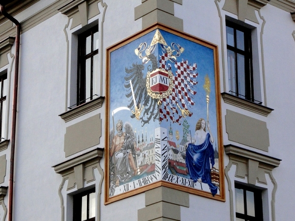 Zdjęcie z Czech - Jeden z narożników Ratusza