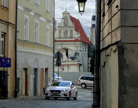 Zdjęcie z Polski - Widok z Noworybnej w kierunku kościoła Karmelitów Bosych.