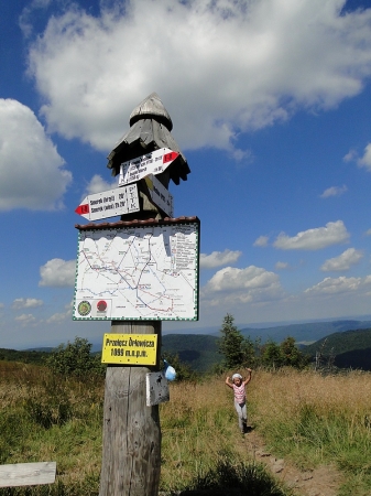 Zdjęcie z Polski - Dochodzimy na przełęcz Orłowicza.