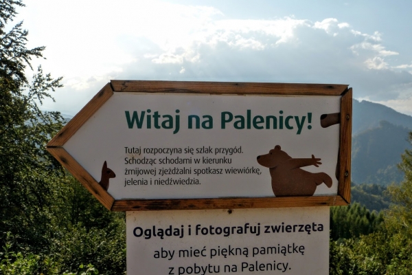 Zdjęcie z Polski - i jesteśmy na miejscu; stąd zamierzamy iść króciutkim szlakiem na pobliską
