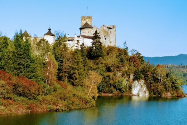 Zdjęcie z Polski - zamek Dunajec w jesiennej szacie...