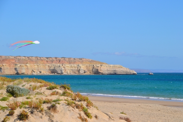 Zdjęcie z Australii - Maslin Beach, wchodzimy na plaze