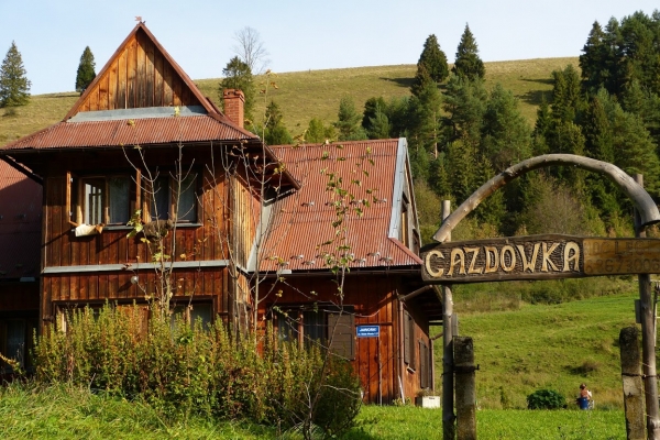 Zdjęcie z Polski - dochodzimy do Gazdówki, znajdującej się przy samym szlaku
