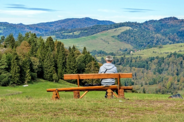 Zdjęcie z Polski - na górze urocze widoki na Beskid Sądecki...